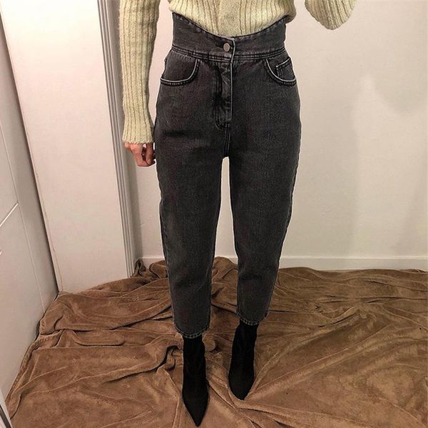 women's jeans stylish high waist denim for women buttons harem pants female 2021 spring summer trousers, Blue
women's jeans stylish high waist denim for women buttons harem pants female 2021 spring summer trousers, Blue