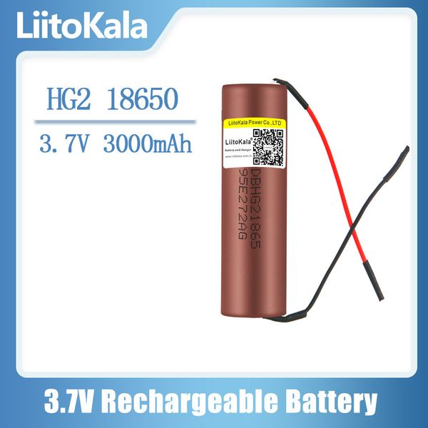 liitokala hg2 18650 3000mah discharge rechargeable battery power high 30a large current+diy linie
liitokala hg2 18650 3000mah discharge rechargeable battery power high 30a large current+diy linie