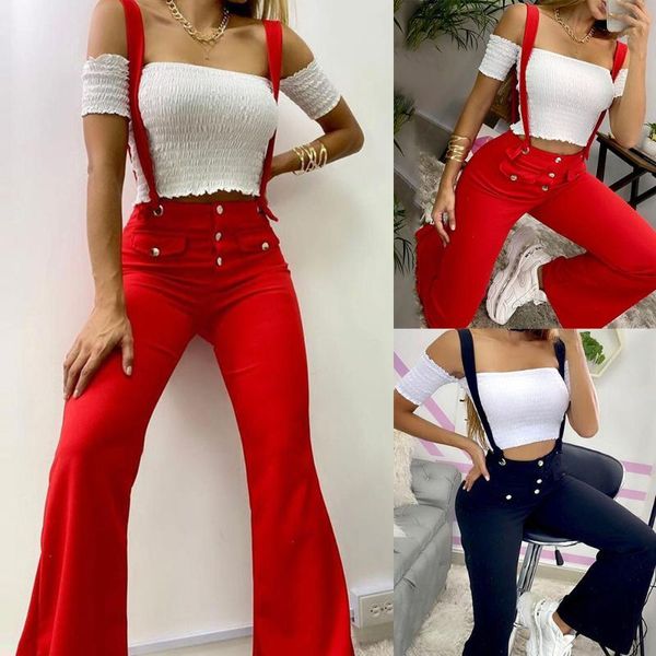 women's pants & capris summer sleeveless jumpsuit women overall strap ladies romper bodysuit solid color female d30, Black;white
women's pants & capris summer sleeveless jumpsuit women overall strap ladies romper bodysuit solid color female d30, Black;white