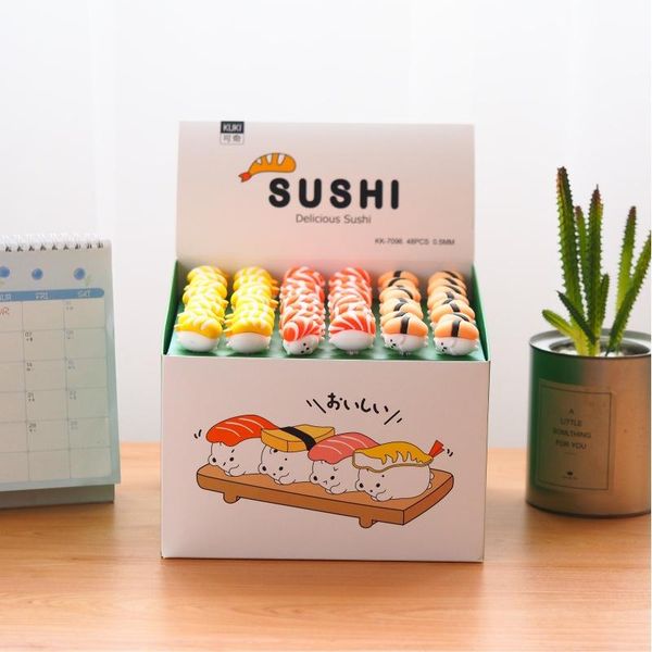 gel pens 1pc korea stationery sushi shape pen black ink 0.5mm neutral feel comfortable write smoothly gift supplies wholesale
gel pens 1pc korea stationery sushi shape pen black ink 0.5mm neutral feel comfortable write smoothly gift supplies wholesale