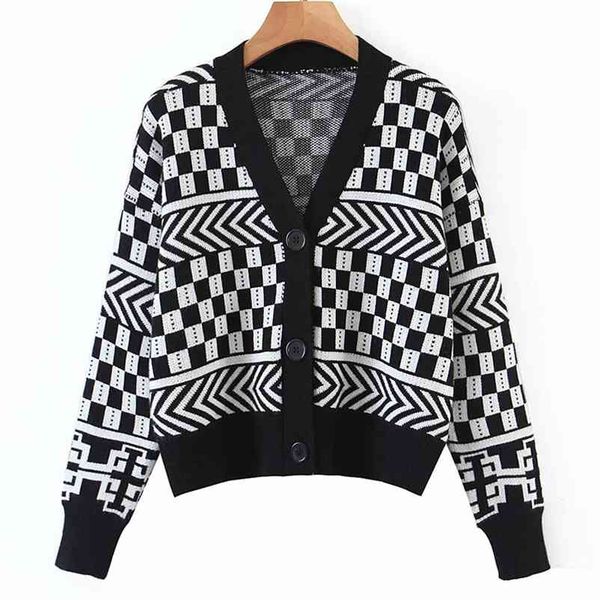 women cardigans plaid sweaters loose autumn winter wool thick warm v-neck sweater casual long sleeve female outwear coat 210422, White;black
women cardigans plaid sweaters loose autumn winter wool thick warm v-neck sweater casual long sleeve female outwear coat 210422, White;black