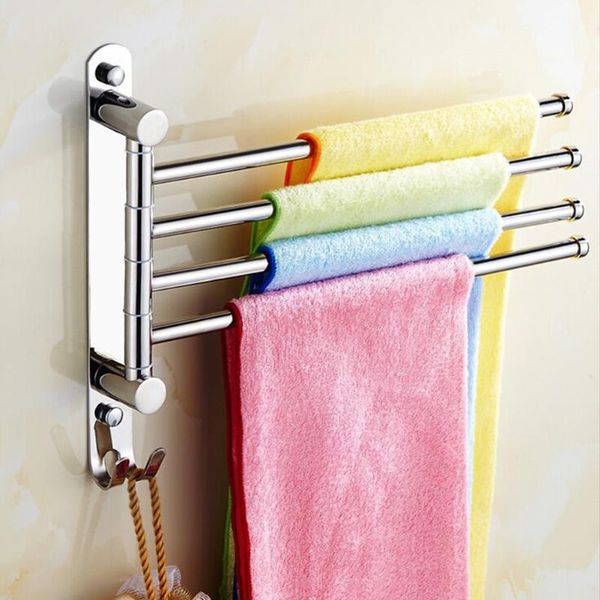 stainless steel bathroom swivel towel bar 3/4/5arm swing hanger rack with hook space saving wall mount rotating rail hooks & rails
stainless steel bathroom swivel towel bar 3/4/5arm swing hanger rack with hook space saving wall mount rotating rail hooks & rails