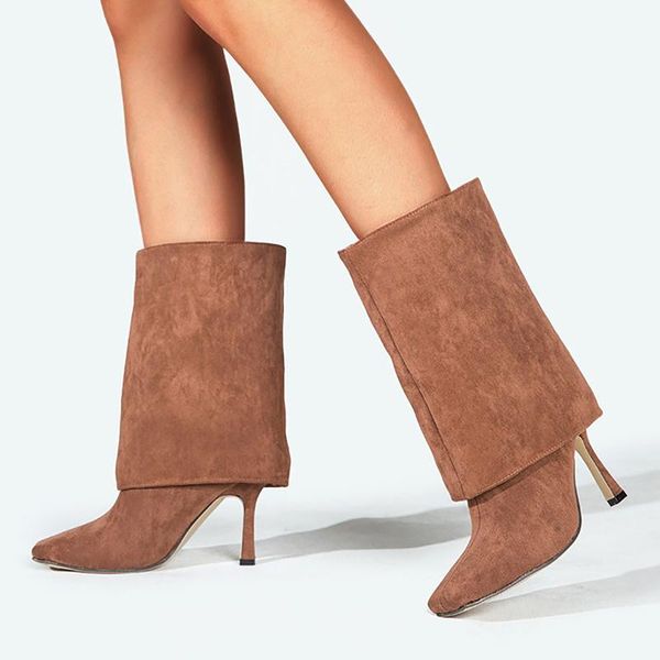boots 2021 winter women's square toe solid color high heel suede temperament shoes bottes bottine femme, Black
boots 2021 winter women's square toe solid color high heel suede temperament shoes bottes bottine femme, Black