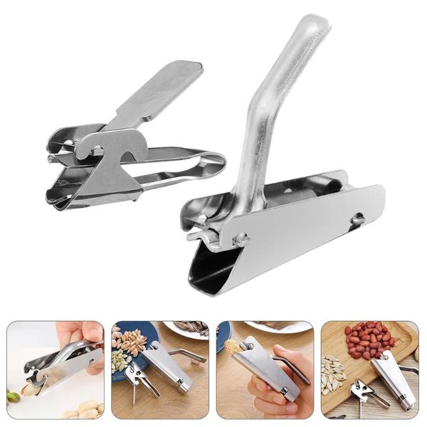craft tools 2 pcs stainless steel pine nut plier practical peanut sheller 
craft tools 2 pcs stainless steel pine nut plier practical peanut sheller