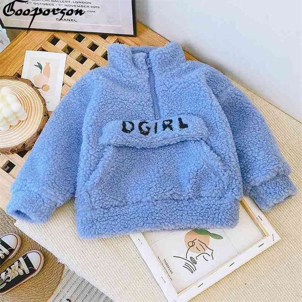 winter baby girls lamb hair sweatshirt cute letter embroidery autumn little girl costume korean fashion outfits coats 210715, Black
winter baby girls lamb hair sweatshirt cute letter embroidery autumn little girl costume korean fashion outfits coats 210715, Black