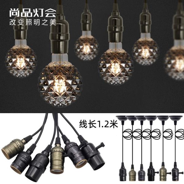 pendant lamps tianfan 2-pack light cord, industrial edison kit, vintage one-light e26/e27 lamp socket, adjustable 1.2m
pendant lamps tianfan 2-pack light cord, industrial edison kit, vintage one-light e26/e27 lamp socket, adjustable 1.2m