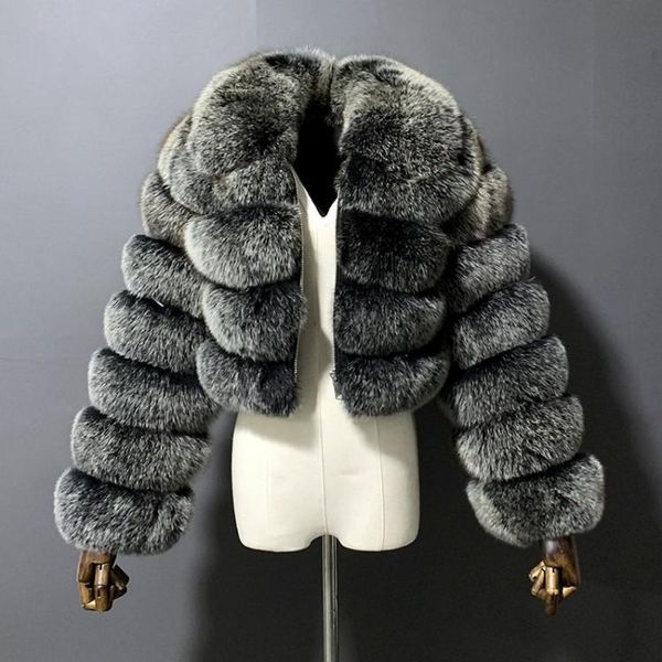 women's fur & faux winter coat imitation lapel stitching long sleeves in stock, Black
women's fur & faux winter coat imitation lapel stitching long sleeves in stock, Black