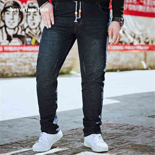 jeans men letter printed elastic waist straight drawstring homme simple solid male jogger denim trousers plus size 44 46 48, Blue
jeans men letter printed elastic waist straight drawstring homme simple solid male jogger denim trousers plus size 44 46 48, Blue
