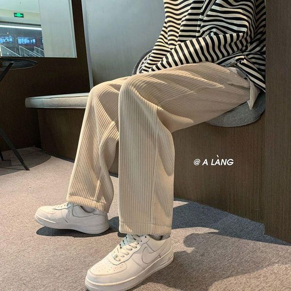 women's pants & capris plus velvet thick corduroy men clothes fall winter drape casual pant students loose couple straight wide-leg tro, Black;white
women's pants & capris plus velvet thick corduroy men clothes fall winter drape casual pant students loose couple straight wide-leg tro, Black;white