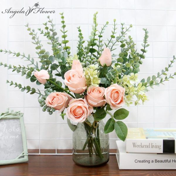 decorative flowers & wreaths ins bulgarian artificial rose eucalyptus bouquet wedding bride holding home decoration fake po props gifts
decorative flowers & wreaths ins bulgarian artificial rose eucalyptus bouquet wedding bride holding home decoration fake po props gifts