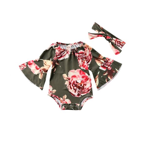 newborn baby girls fashion lovely long flare sleeve o-neck covered button cotton flower print bodysuit playsuit outfit set 0-24m, White
newborn baby girls fashion lovely long flare sleeve o-neck covered button cotton flower print bodysuit playsuit outfit set 0-24m, White