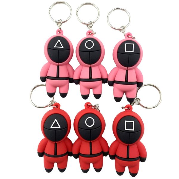 6 styles popular squid game keyring straps festives soldier triangle series keychain mini 3d doll figurine festival ornament car backpack pe
6 styles popular squid game keyring straps festives soldier triangle series keychain mini 3d doll figurine festival ornament car backpack pe