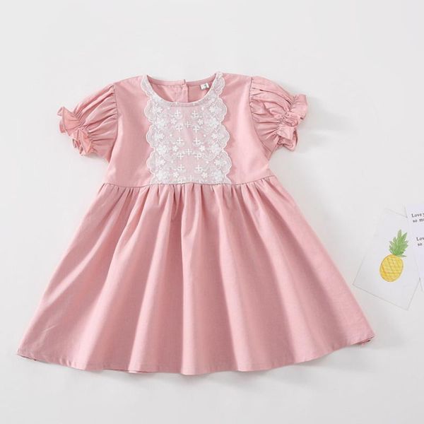 children's dress summer short-sleeve lace stitching sweet princess cotton kid clothing girl girl's dresses, Red;yellow
children's dress summer short-sleeve lace stitching sweet princess cotton kid clothing girl girl's dresses, Red;yellow