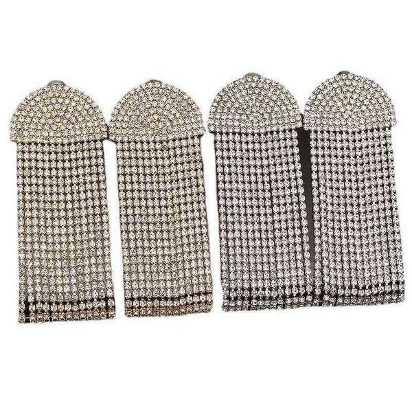 2021 style fashion earrings women's diamond long tassel earrings exaggerated dinner dress banquet, Golden
2021 style fashion earrings women's diamond long tassel earrings exaggerated dinner dress banquet, Golden