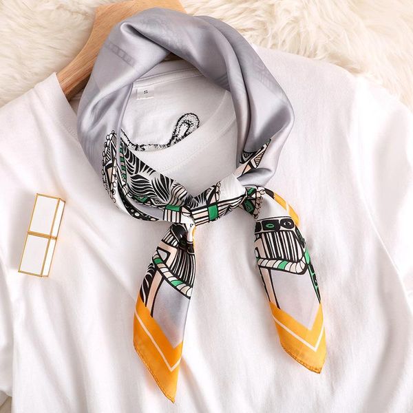 70cm square muslim headscarf summer women's silk scarf geometry print scarves lady sunscreen beach fashion shawl neckerchief, Blue;gray
70cm square muslim headscarf summer women's silk scarf geometry print scarves lady sunscreen beach fashion shawl neckerchief, Blue;gray
