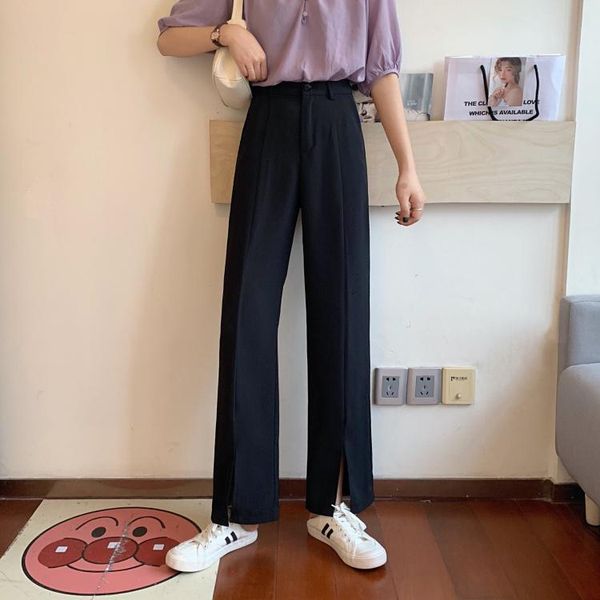 women's pants & capris henchiry spring and summer casual slacks fashion wide leg high waist thin cool straight show streetwear, Black;white
women's pants & capris henchiry spring and summer casual slacks fashion wide leg high waist thin cool straight show streetwear, Black;white