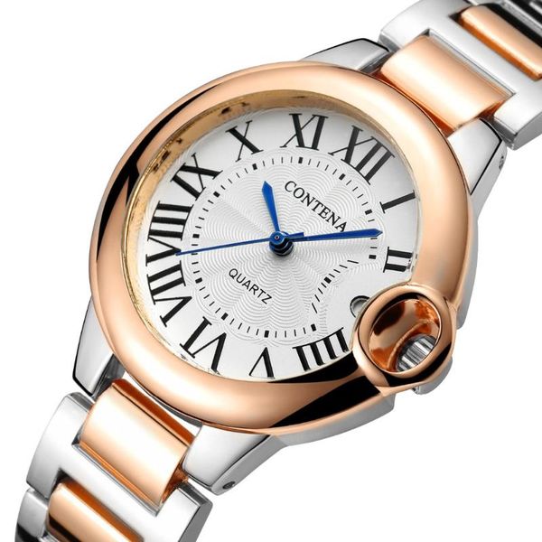 wristwatches women's watches luxury elegant ladies stainless steel wrist watch female clock analog quartz round relogio feminin, Slivery;brown
wristwatches women's watches luxury elegant ladies stainless steel wrist watch female clock analog quartz round relogio feminin, Slivery;brown