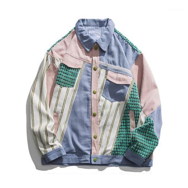 men's jackets men contrasting color college jacket splicing flocking loose all-match japan style shirt stripe denim, Black;brown
men's jackets men contrasting color college jacket splicing flocking loose all-match japan style shirt stripe denim, Black;brown
