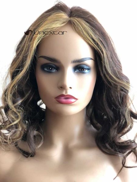 unextar highlight colored lace middle human hair wig 13x4 front 180% brazilian remy wavy wigs for women, Black;brown
unextar highlight colored lace middle human hair wig 13x4 front 180% brazilian remy wavy wigs for women, Black;brown