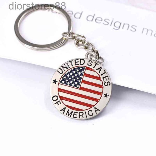 key chain american flag letter zinc alloy oil dripping pendant small gift ring, Silver
key chain american flag letter zinc alloy oil dripping pendant small gift ring, Silver