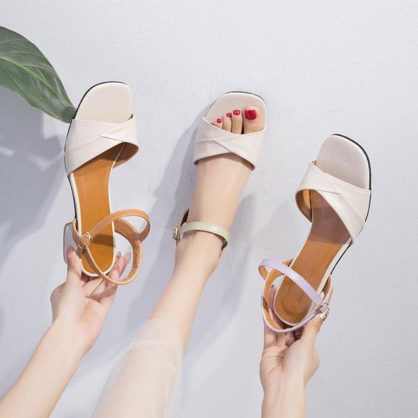 sandals summer women ankle buckle ladies square toe thick heels 2021 leather female fashion elegant party solid sandal plus size, Black
sandals summer women ankle buckle ladies square toe thick heels 2021 leather female fashion elegant party solid sandal plus size, Black