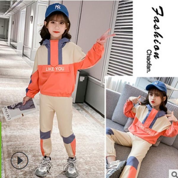 kids sports clothes set spring and autumn 2021 girls hoody clothing children sets patchwork color 2 piece size4-14 ly152, White
kids sports clothes set spring and autumn 2021 girls hoody clothing children sets patchwork color 2 piece size4-14 ly152, White