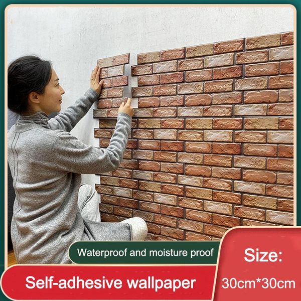 wallpapers strong self-adhesive wallpaper bricks pattern creative waterproof 3d stereo wall stickers skirt
wallpapers strong self-adhesive wallpaper bricks pattern creative waterproof 3d stereo wall stickers skirt