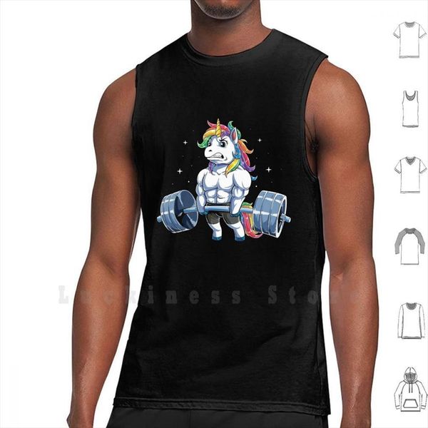 unicorn weightlifting tank vest 100% cotton fitness gym deadlift funny cute, White;black
unicorn weightlifting tank vest 100% cotton fitness gym deadlift funny cute, White;black