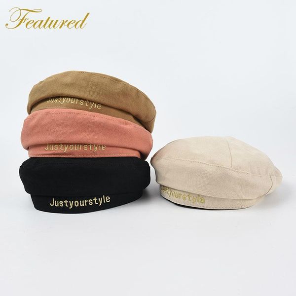 spring and summer letter embroidery beret female korean fashion all-match painter hat casual berets, Blue;gray
spring and summer letter embroidery beret female korean fashion all-match painter hat casual berets, Blue;gray