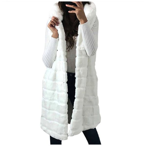 women's fur & faux long vest winter women luxury furry loose woman fake plus size ladies plush, Black
women's fur & faux long vest winter women luxury furry loose woman fake plus size ladies plush, Black