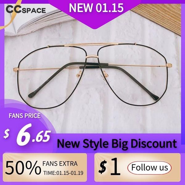 fashion sunglasses frames 49664 oversized square metal glasses men women computer eyeglasses, Black
fashion sunglasses frames 49664 oversized square metal glasses men women computer eyeglasses, Black