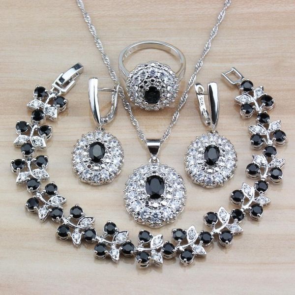 wedding jewelry sets occident costume 925 sterling silver with natural stones crystal black earrings/necklace/bracelet/ring for women, Slivery;golden
wedding jewelry sets occident costume 925 sterling silver with natural stones crystal black earrings/necklace/bracelet/ring for women, Slivery;golden