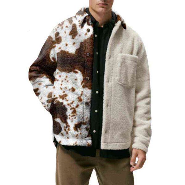 autumn fashion trend printed tweed coat men's casual loose plush, Black;brown
autumn fashion trend printed tweed coat men's casual loose plush, Black;brown