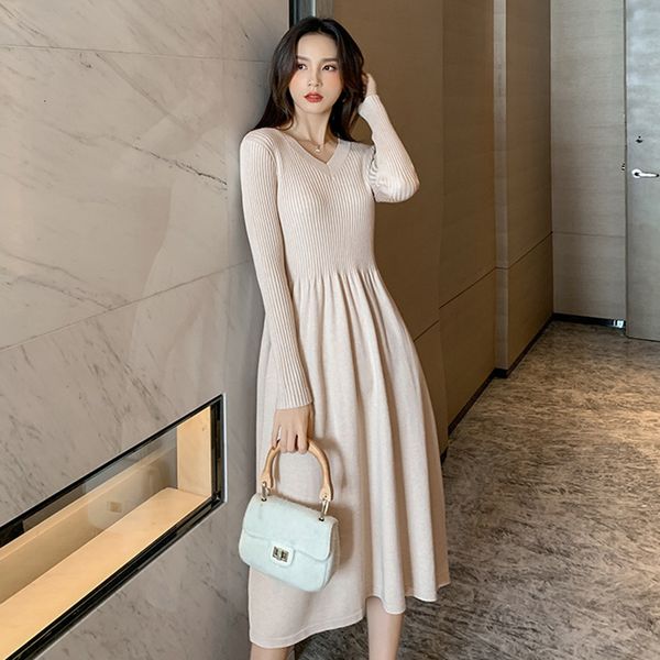 dress chic autumn winter thick women a-line v-neck sleeve long sweater ol elegant classic p-313, Black;gray
dress chic autumn winter thick women a-line v-neck sleeve long sweater ol elegant classic p-313, Black;gray