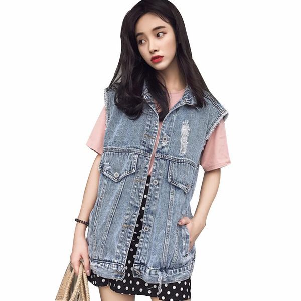 women's vests rlyaeiz spring denim vest 2021 summer fashion sweet hole water washing basic sleeveless jeans jackets coats, Black;white
women's vests rlyaeiz spring denim vest 2021 summer fashion sweet hole water washing basic sleeveless jeans jackets coats, Black;white