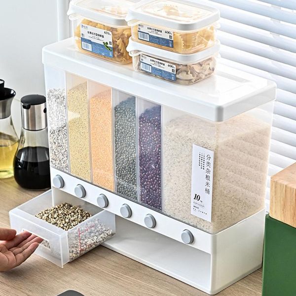 storage bottles & jars rice container damp-proof beans sealed box practical separate dispener for home kitchen organizer supplies
storage bottles & jars rice container damp-proof beans sealed box practical separate dispener for home kitchen organizer supplies