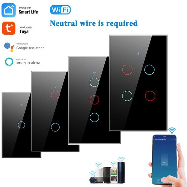 smart home control wifi switch 120 type us touch light tuya app remote alexa/google voice need neutral wire
smart home control wifi switch 120 type us touch light tuya app remote alexa/google voice need neutral wire