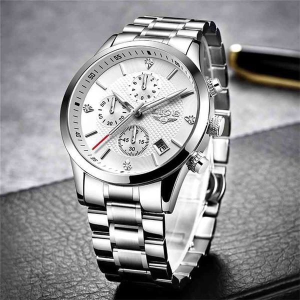lige men watches luxury brand sport quartz watch men chronograph waterproof wrist watch man stainless steel date clock 210329, Slivery;brown
lige men watches luxury brand sport quartz watch men chronograph waterproof wrist watch man stainless steel date clock 210329, Slivery;brown