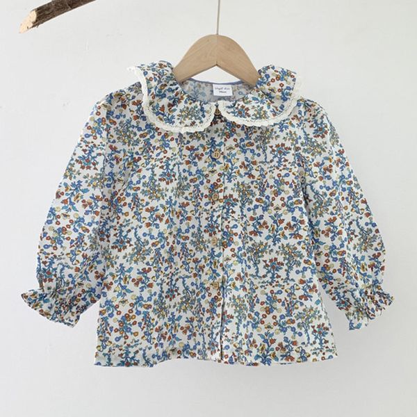 spring autumn kids girl long sleeve floral shirt infant baby born clothes printing 210429, Blue
spring autumn kids girl long sleeve floral shirt infant baby born clothes printing 210429, Blue