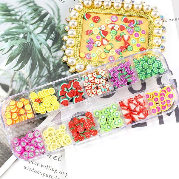 nail art decorations 12 grids/box 3d fruit /flowers/cartoons/christmas mixed tiny slice sticker polymer clay diy design decoration, Silver;gold
nail art decorations 12 grids/box 3d fruit /flowers/cartoons/christmas mixed tiny slice sticker polymer clay diy design decoration, Silver;gold