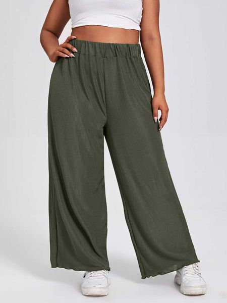 plus size pants womens lettuce trim wide leg solid army green elastic waist office lady summer casual 4xl 5xl 6xl 7xl 8xl, Black
plus size pants womens lettuce trim wide leg solid army green elastic waist office lady summer casual 4xl 5xl 6xl 7xl 8xl, Black