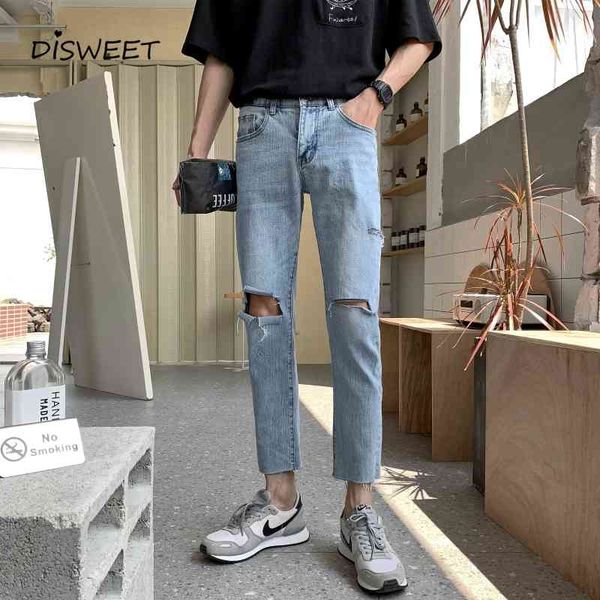 jeans korean ripped mid-rise simple loose solid slim men's jeans, Blue
jeans korean ripped mid-rise simple loose solid slim men's jeans, Blue