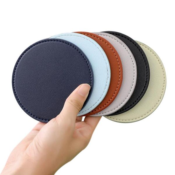 mats & pads set of 6 leather drink coasters round cup mat pad for home and kitchen use, drinks
mats & pads set of 6 leather drink coasters round cup mat pad for home and kitchen use, drinks