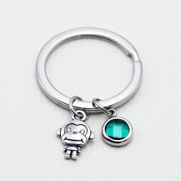 keychains little monkey/2021 car keychain/birthstone pendant key chain keyrings/women fashion jewelry, Silver
keychains little monkey/2021 car keychain/birthstone pendant key chain keyrings/women fashion jewelry, Silver