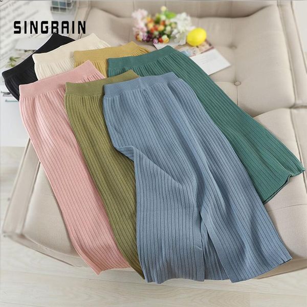 skirts singrain women knitted long elastic waist split stripe sweater skirt solid muticolors streetwear knit midi pencil, Black
skirts singrain women knitted long elastic waist split stripe sweater skirt solid muticolors streetwear knit midi pencil, Black