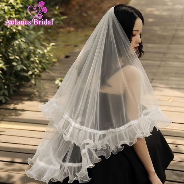 bridal veils 2021 two layer white tulle veil ruffles edge short wedding veu de noiva longo in stock for, Black
bridal veils 2021 two layer white tulle veil ruffles edge short wedding veu de noiva longo in stock for, Black