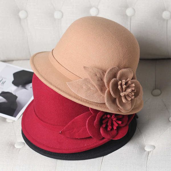 hat autumn and winter korean version wool basin hat fashion versatile flower middle-aged winter lady fisherman, Blue;gray
hat autumn and winter korean version wool basin hat fashion versatile flower middle-aged winter lady fisherman, Blue;gray