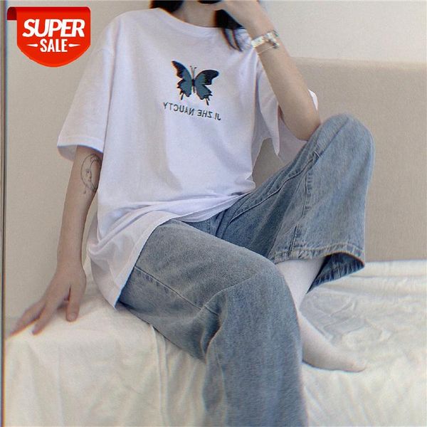 butterfly short-sleeved net red t-shirt female tide harajuku bf wind half-sleeved new korean version #q55j, White
butterfly short-sleeved net red t-shirt female tide harajuku bf wind half-sleeved new korean version #q55j, White