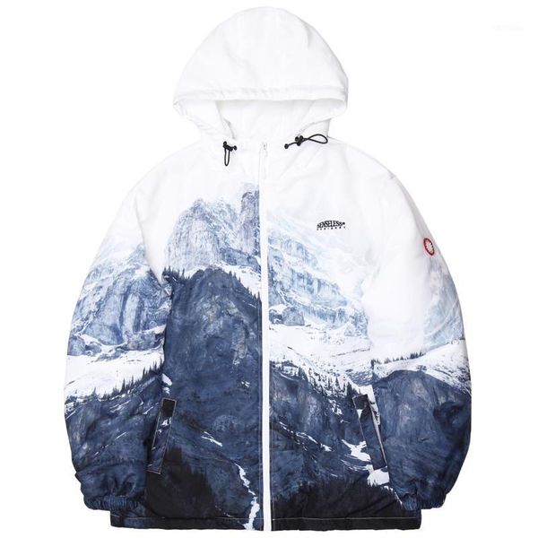 men's jackets harajuku winter padded coat men puffer jacket hooded parka streetwear snow mountain print outwear cotton, Black;brown
men's jackets harajuku winter padded coat men puffer jacket hooded parka streetwear snow mountain print outwear cotton, Black;brown