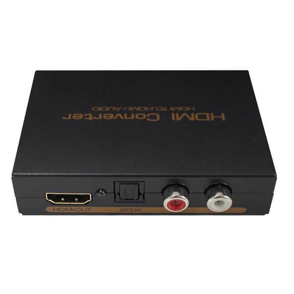 audio extractor 5.1ch 2.0ch hd splitter to optical toslink spdif + l/r cables & connectors
audio extractor 5.1ch 2.0ch hd splitter to optical toslink spdif + l/r cables & connectors